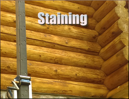  Laurinburg, North Carolina Log Home Staining